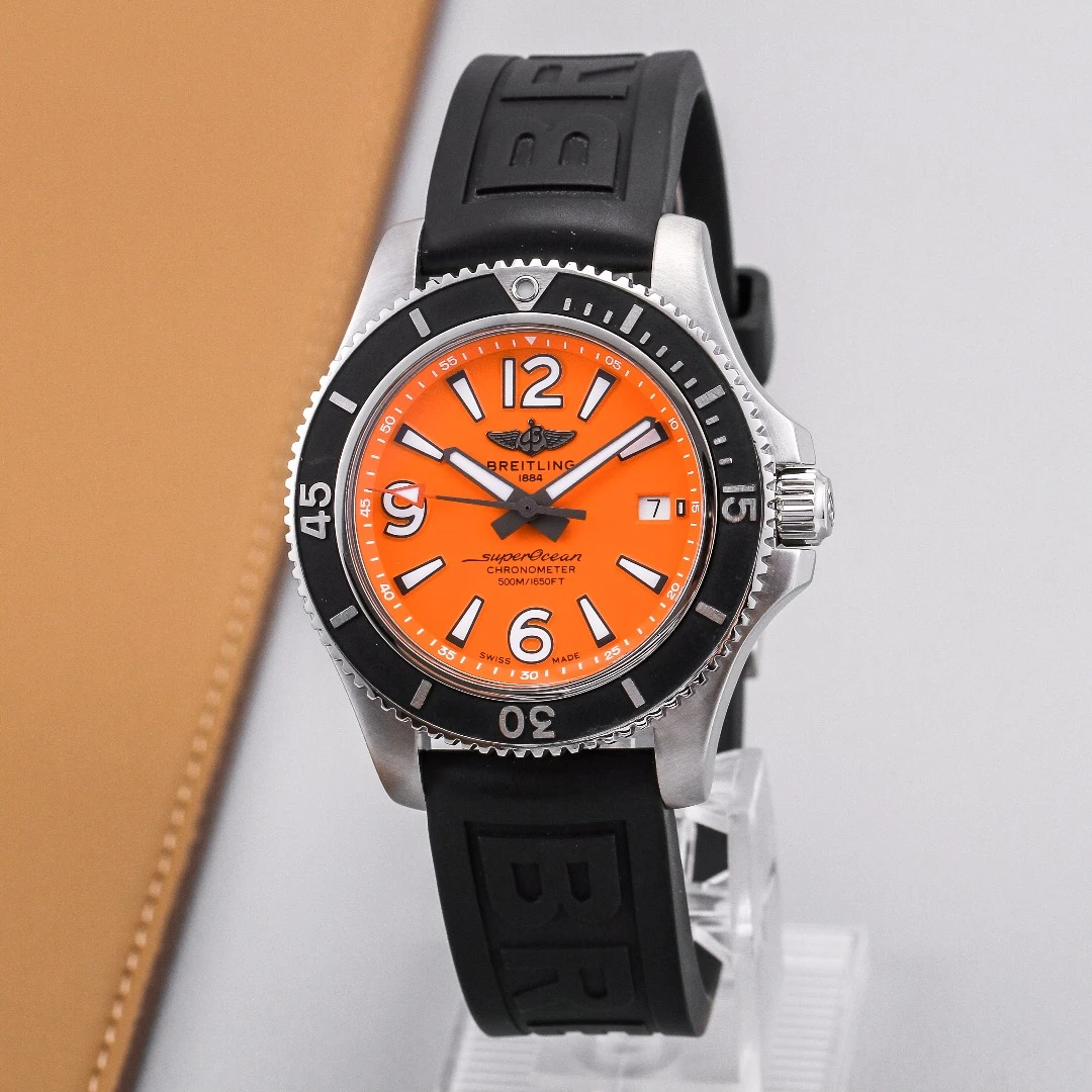 99新 BREITLING/百年灵 自动机械男表超级海洋A17366D7101S1