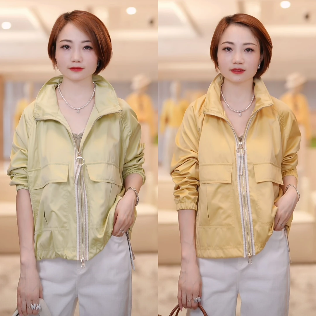 【好心情】高级感轻薄舒适印花里布设计防晒外套1S137W2138