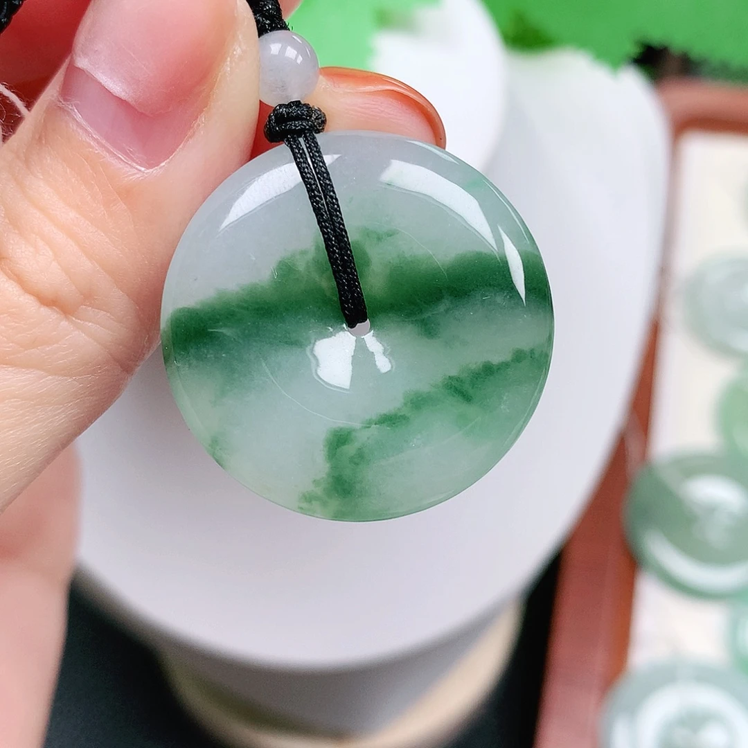 翡翠未镶嵌颈饰平安29-5.8