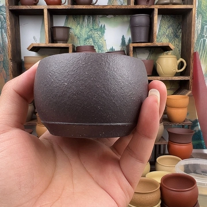 茶杯紫砂拙器甄选，纯原本矿。130毫升
