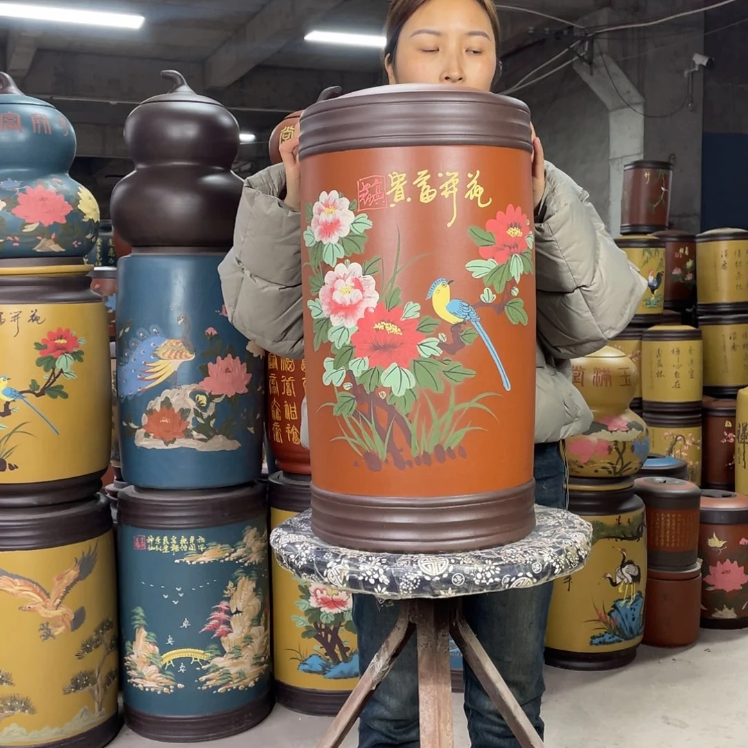 宜兴原矿紫砂茶叶罐