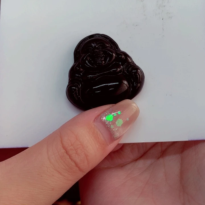 天然缅料a货钢琴黑特色题材挂件