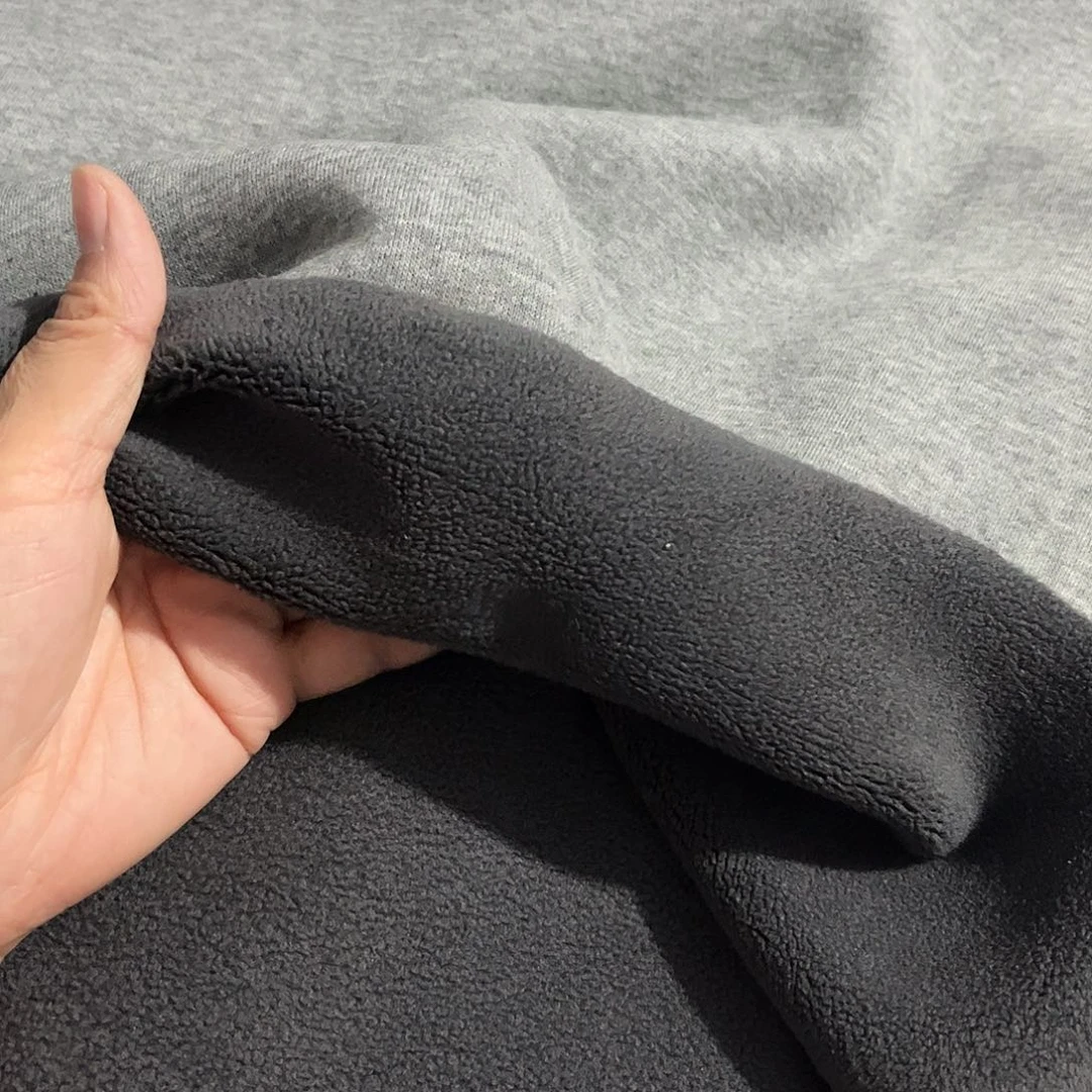 特厚花灰色奥利绒2米长带螺纹