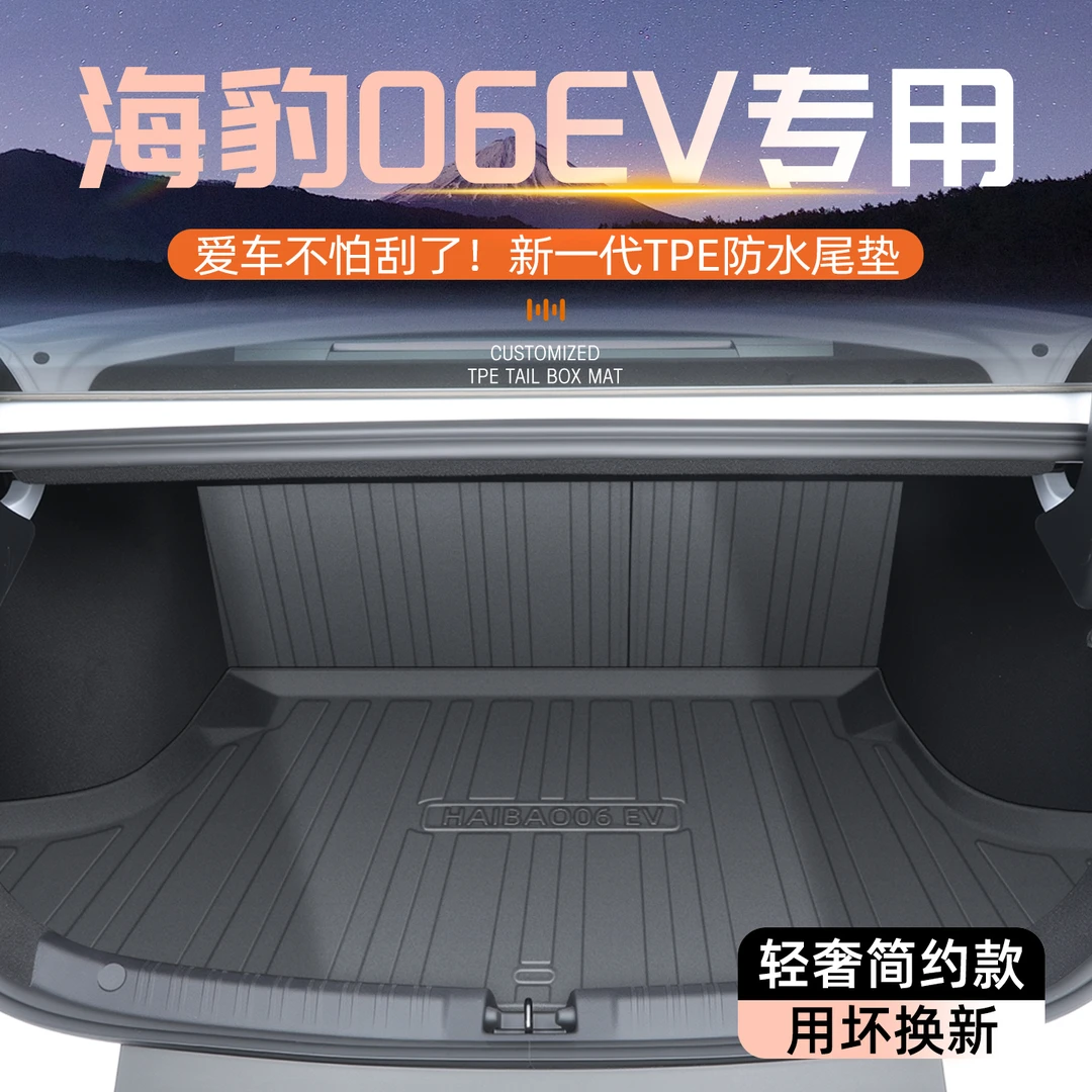 25款比亚迪海豹06EV专用后备箱垫TPE尾箱垫子汽车用品改装配件DMI