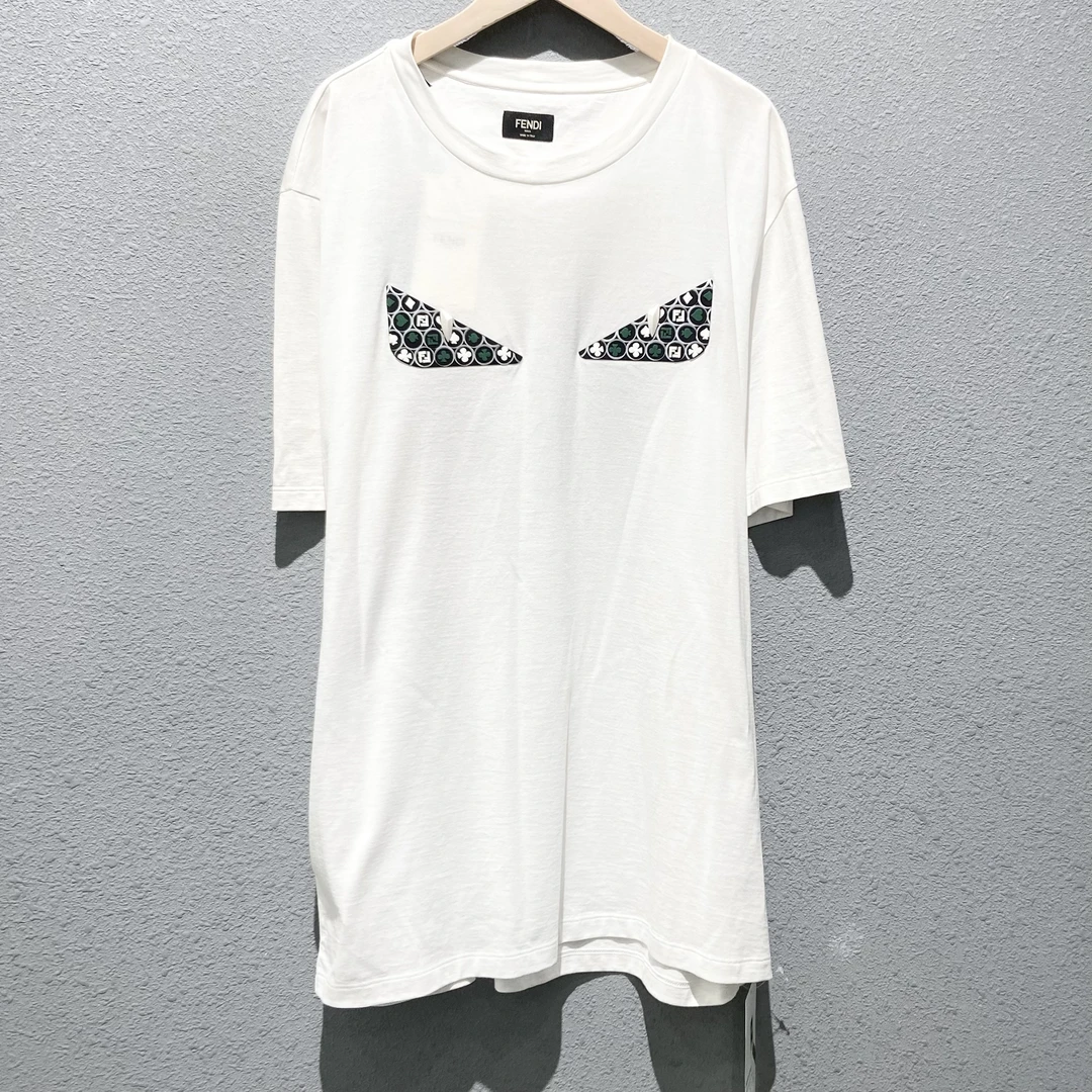 未使用 FENDI/芬迪 胶印小怪兽短袖T恤衫