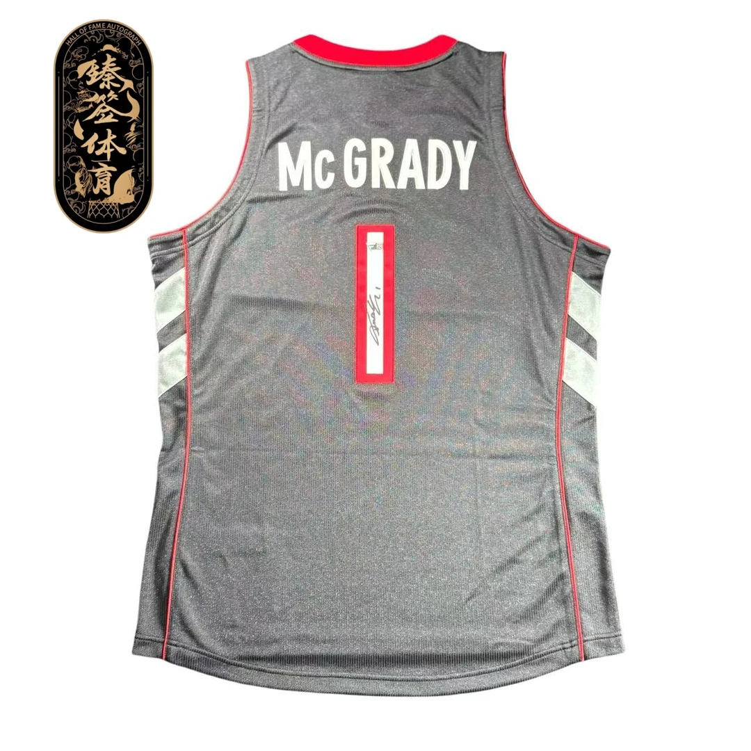 【臻签体育】麦迪亲签猛龙扣篮大赛球衣收藏（FA认证）