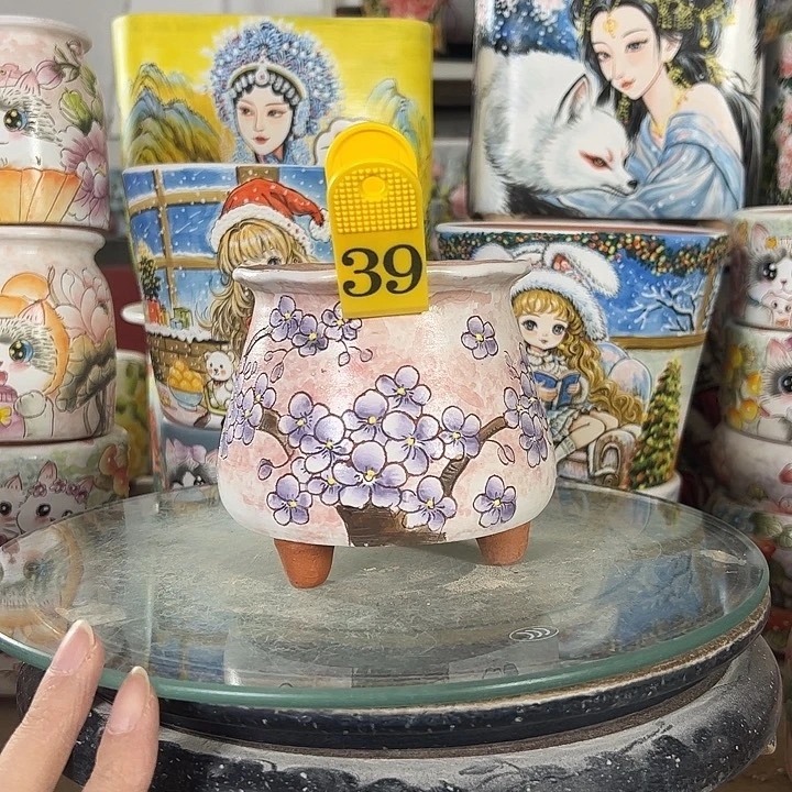 景德镇手绘花盆性价比超高