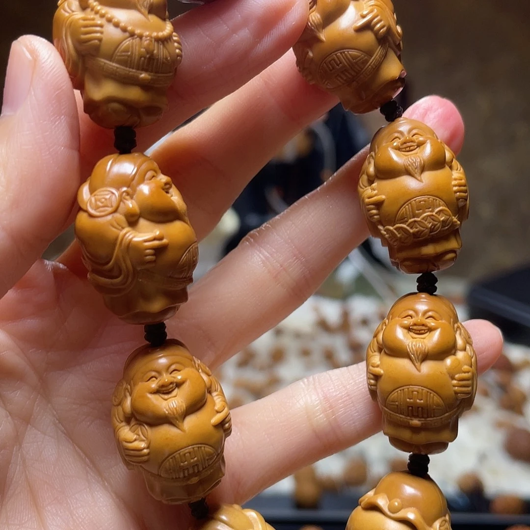 橄榄核手串/手链橄榄核 黄胖财神