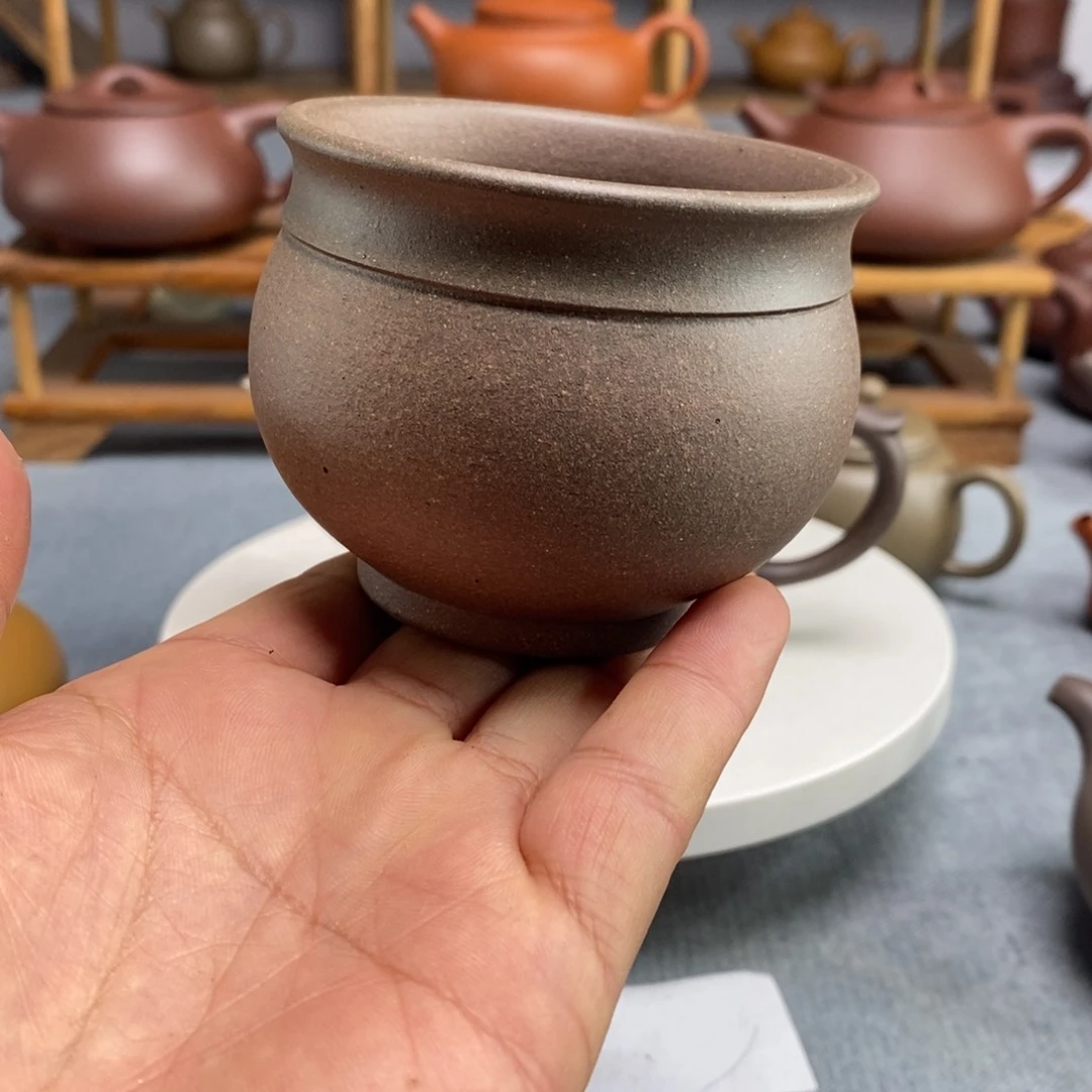 紫砂茶壶丑泥主人杯