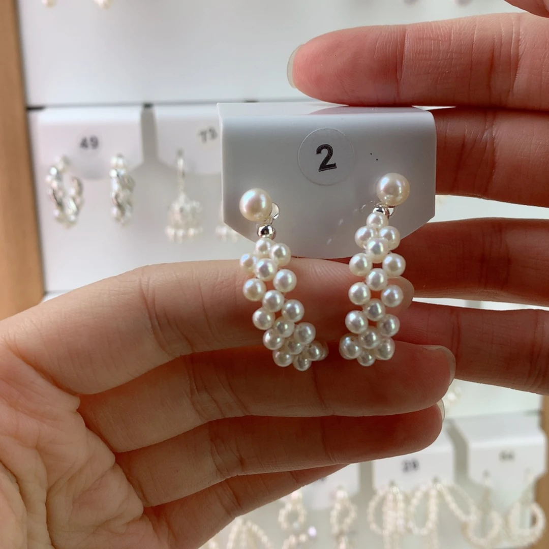 未镶嵌耳饰淡水珍珠