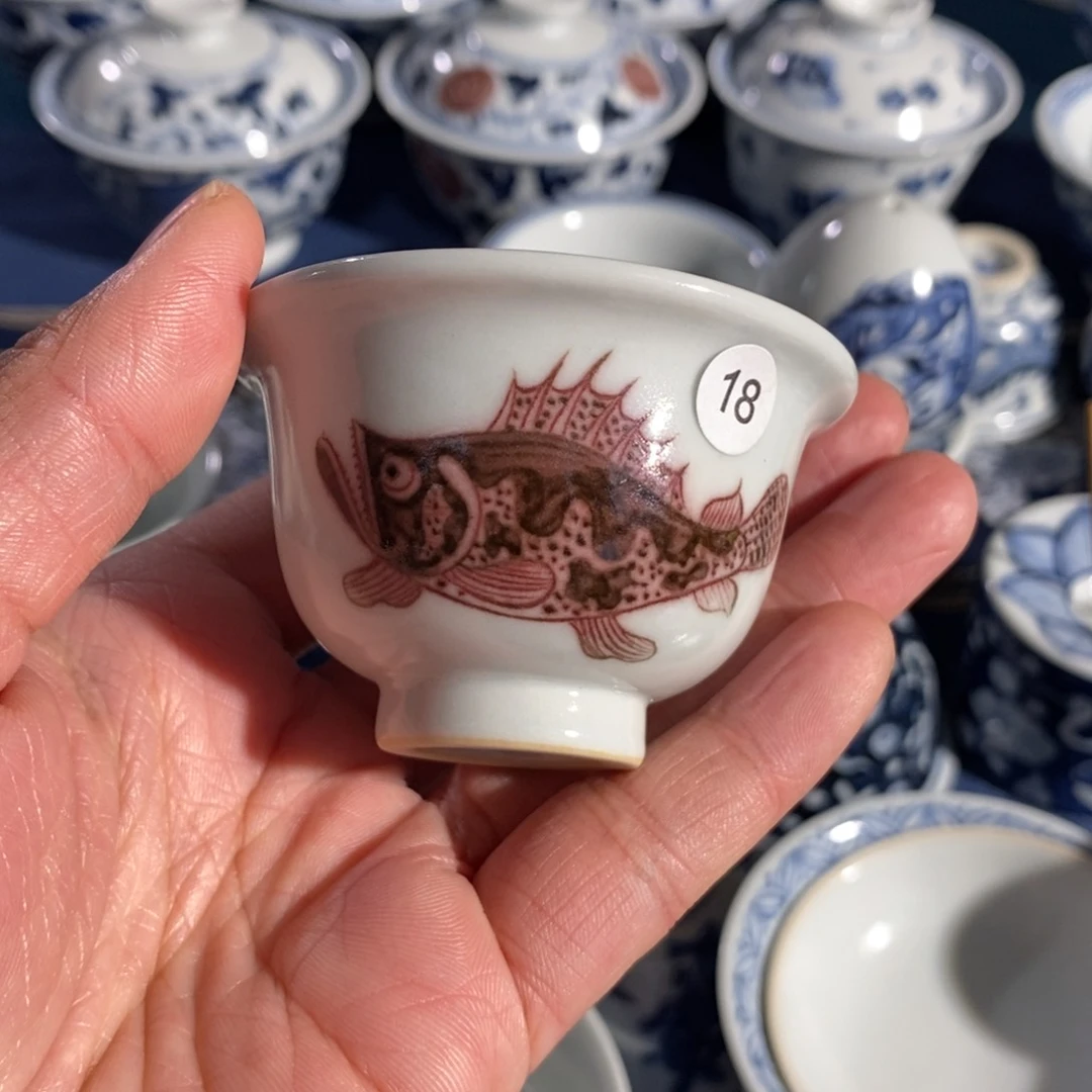 景德镇特价手绘釉里红