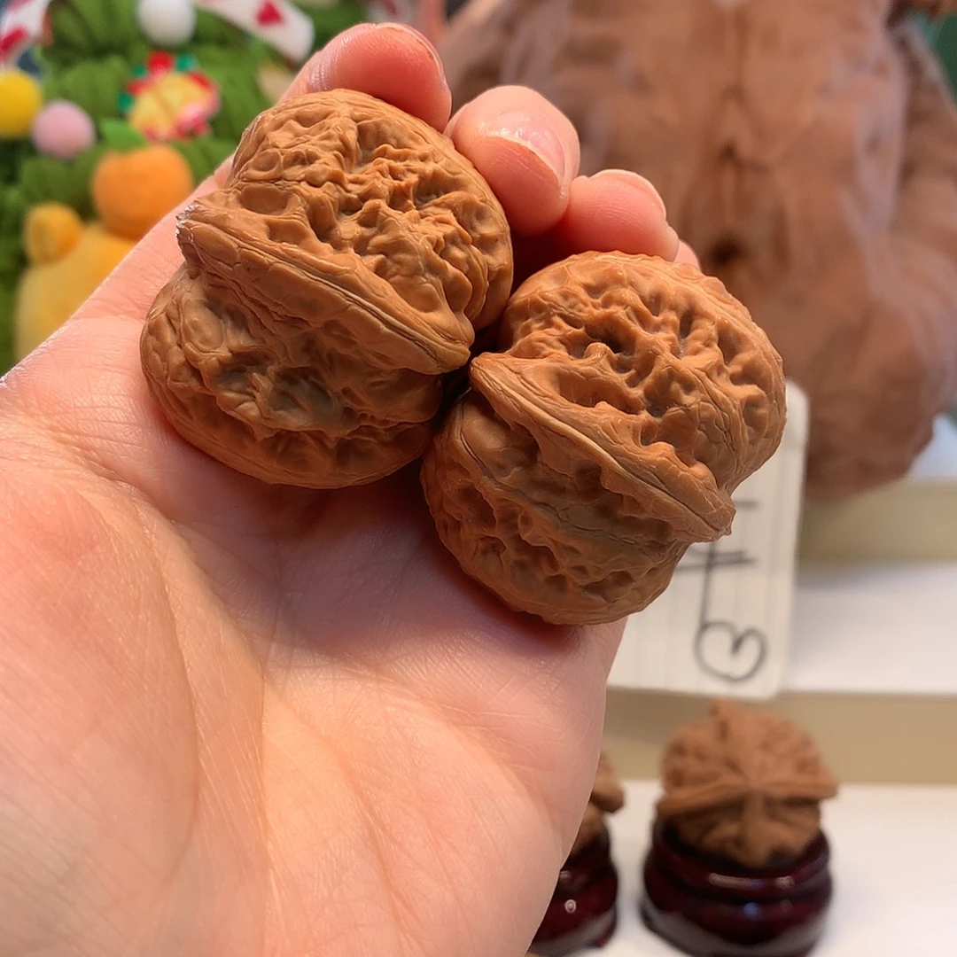 飛***白吊坠桃核43尺元宝