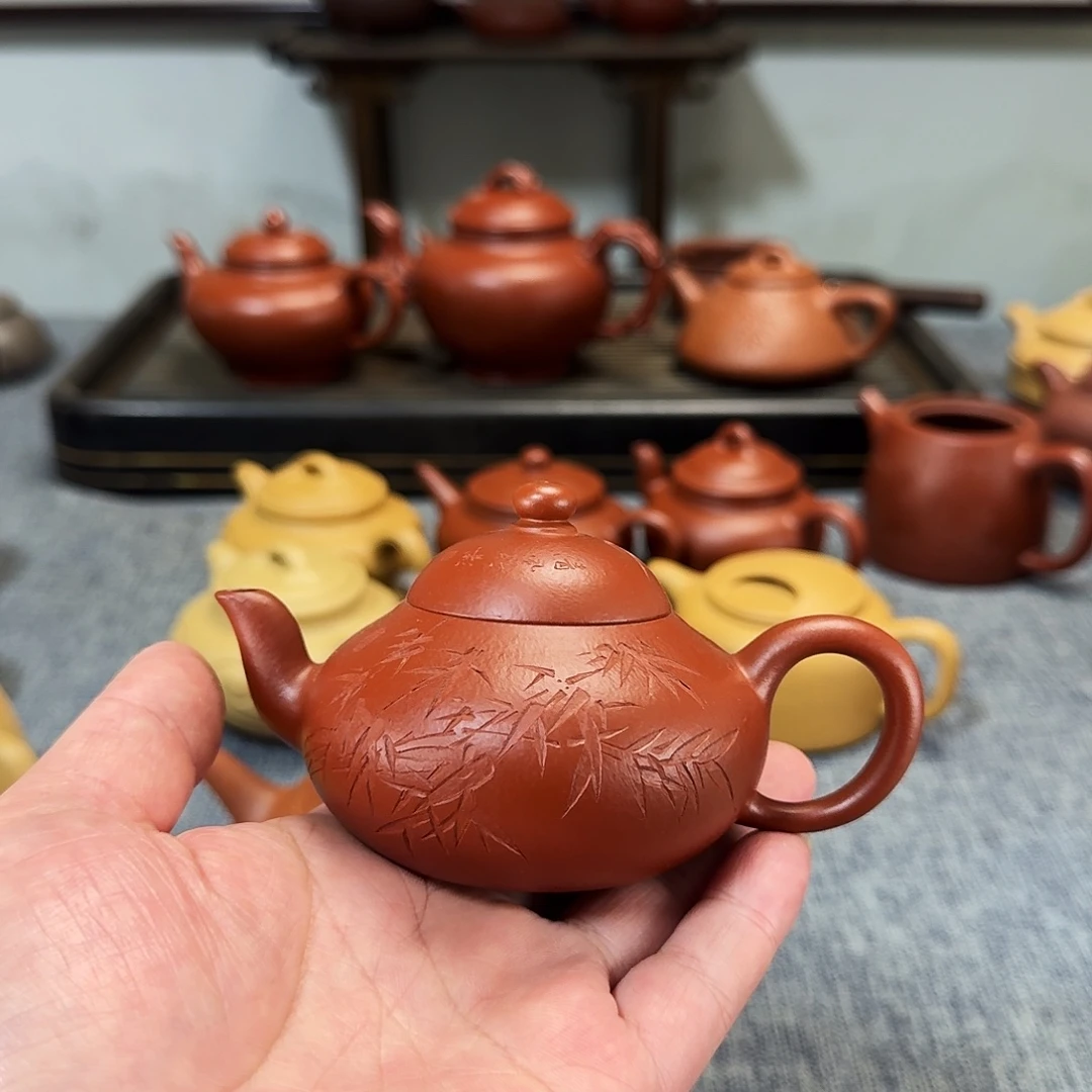 用***5茶壶紫砂全手工紫砂壶梨型