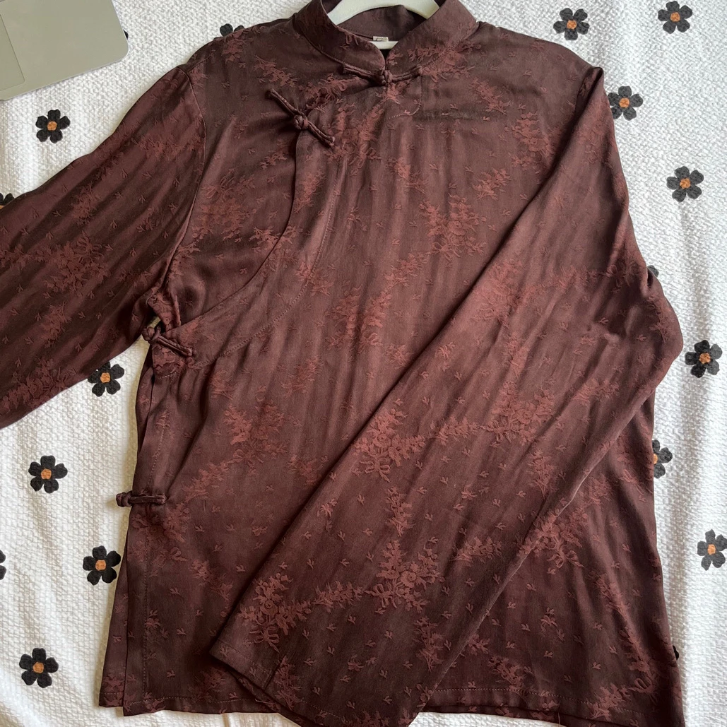 ADE儿｜爆款藏式衬衣咖啡色时尚休闲