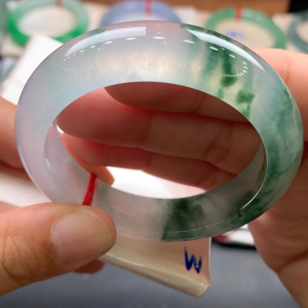 翡翠未镶嵌手镯39号