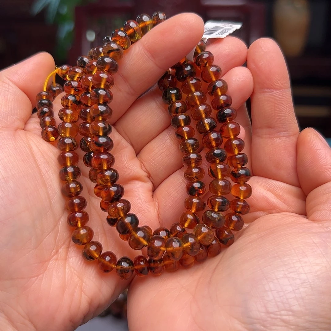 琥珀裸石未镶嵌抚顺琥珀20061。8m m