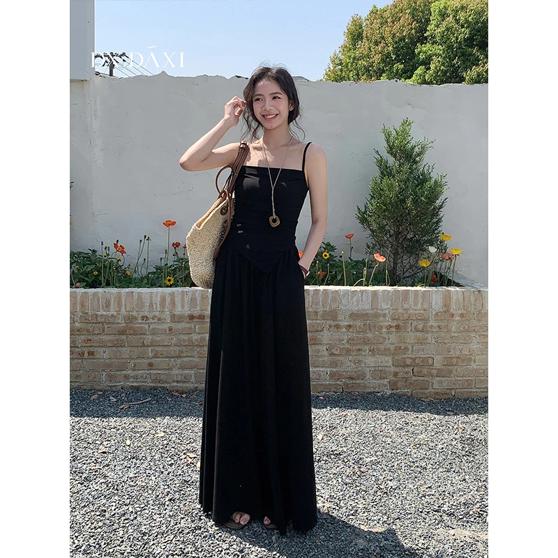 代大喜【慵懒假日】休闲优雅修身套装25春夏新款垂感百搭两件套显瘦