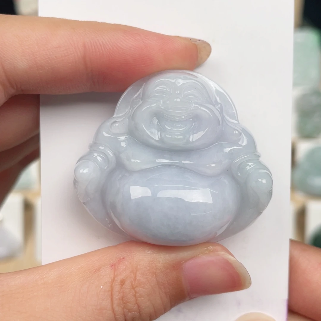 翡翠未镶嵌颈饰佛公