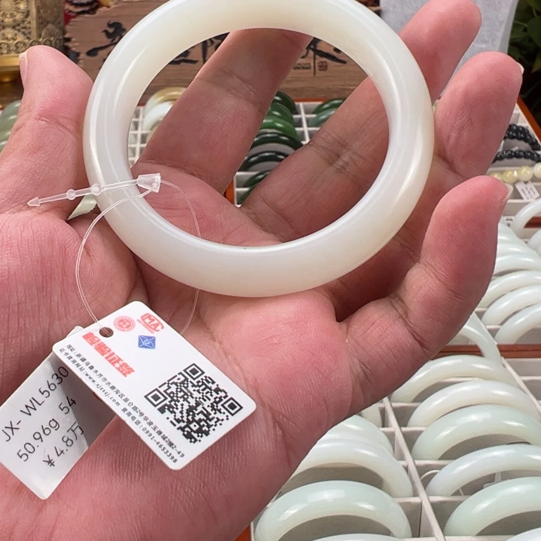 和田玉（白玉）未镶嵌手镯天然新疆和田玉羊脂玉