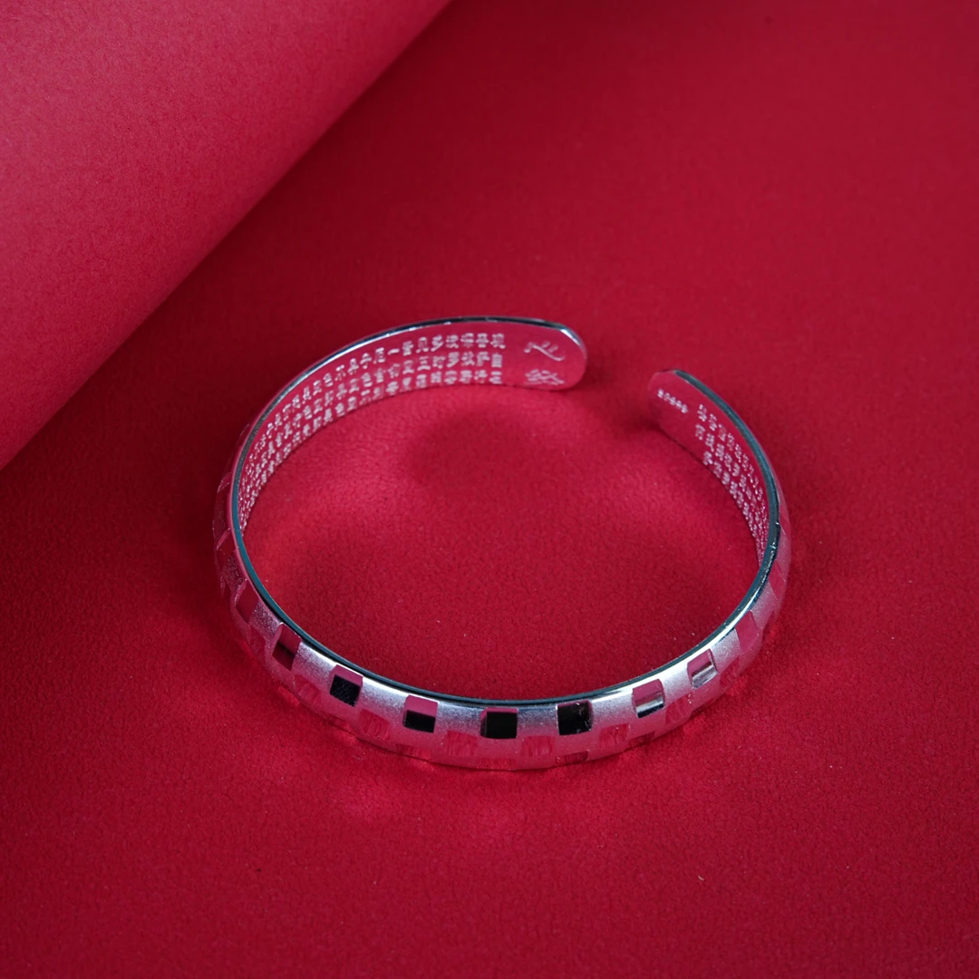 小方块古法银色精品无礼盒