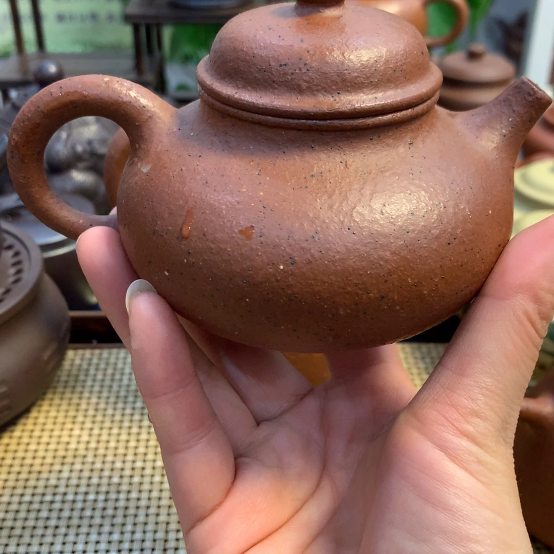 茶壶紫砂宜兴原矿老朱泥220cc