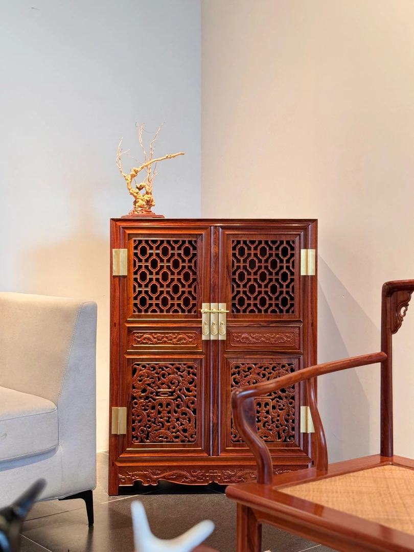 透格柜边柜螭龙纹柜单张