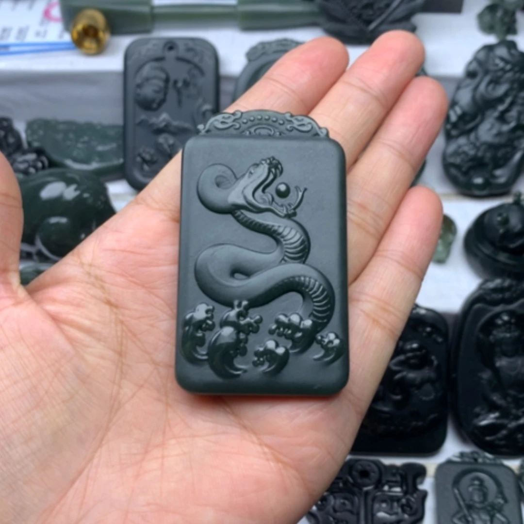 【闪购商品】颈饰未镶嵌和田玉一**过双面雕刻