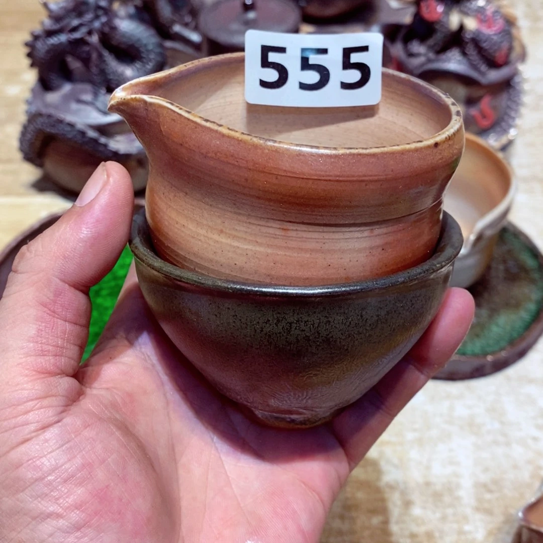 柴烧茶具陶瓷杯子