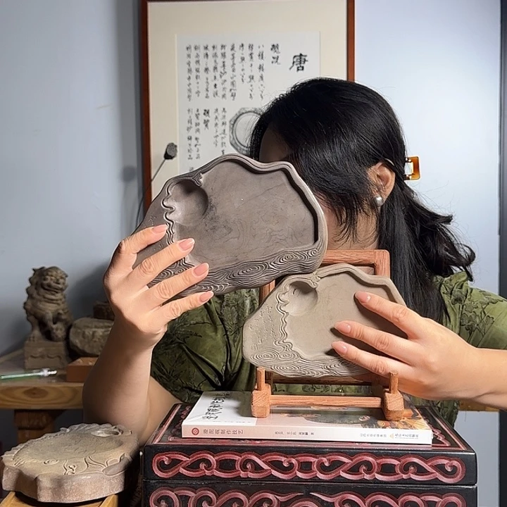 文***哥绛州澄泥砚云月砚