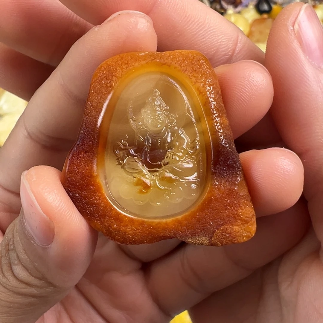 蜜蜡未镶嵌裸石琥珀