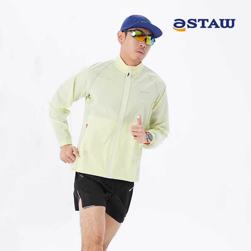 STAW世拓平衡立领防风压胶运动夹克透气高透湿防泼水训练跑步外套