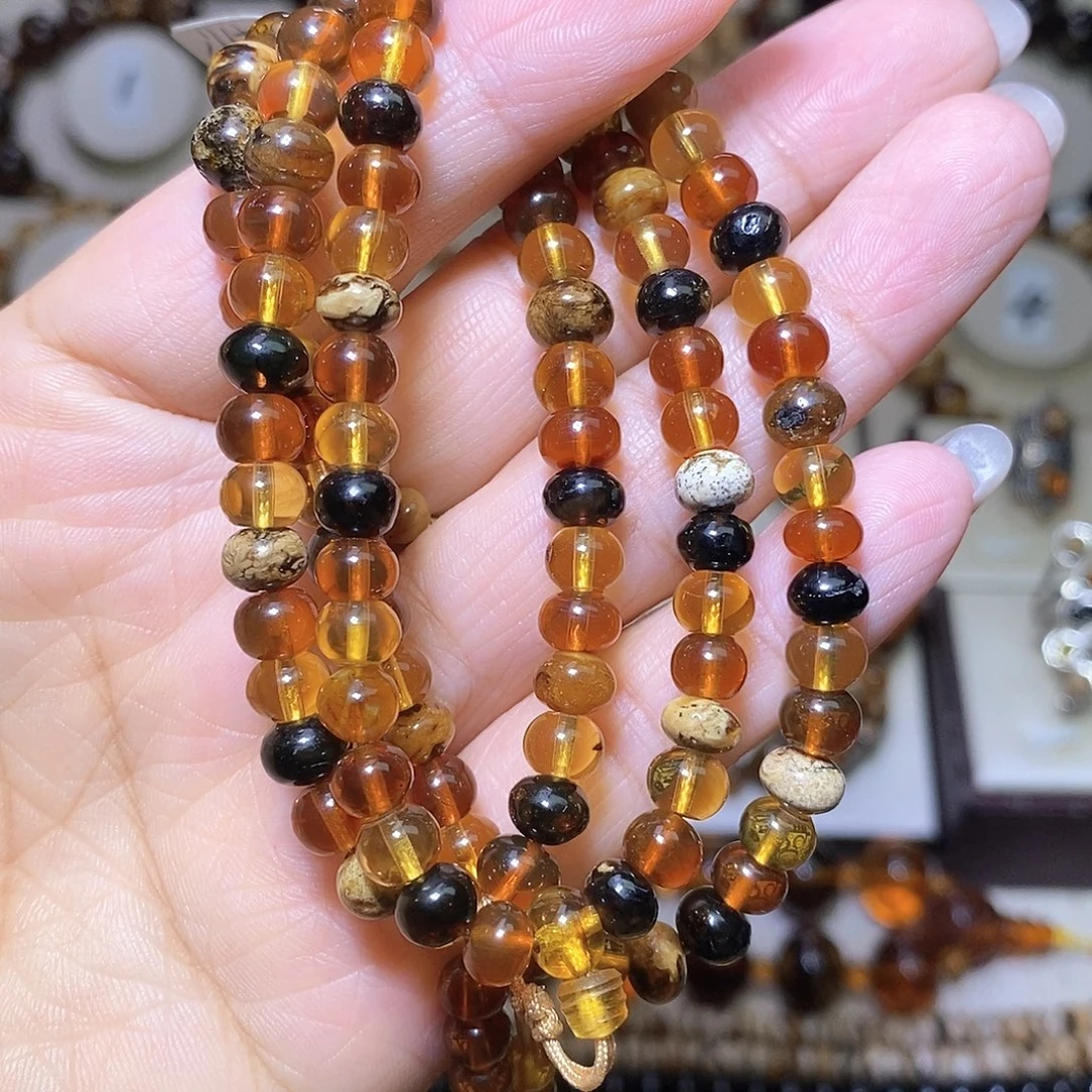 裸石琥珀未镶嵌多宝6m