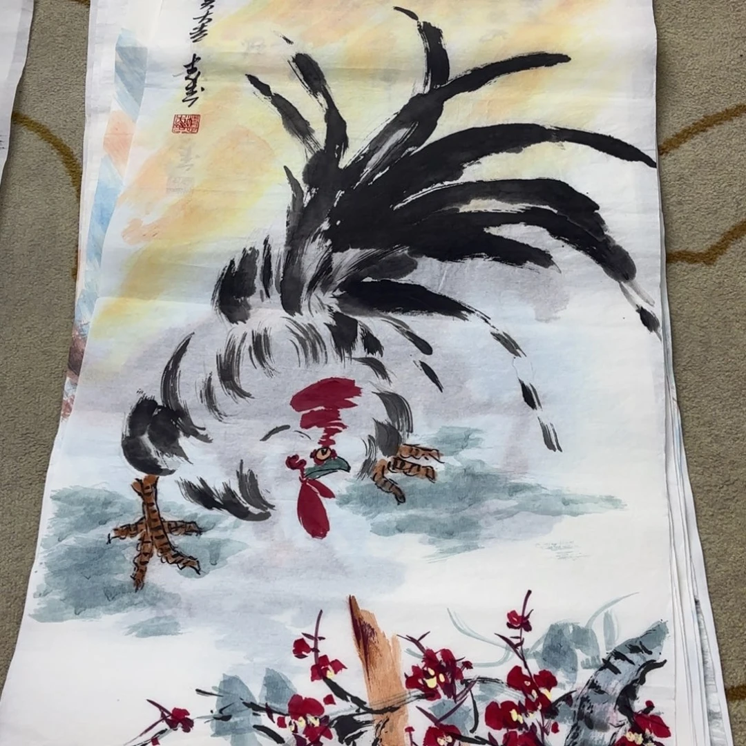 国画杨志杰三尺花鸟艺