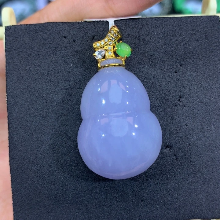 18K金镶嵌手链翡翠翡翠