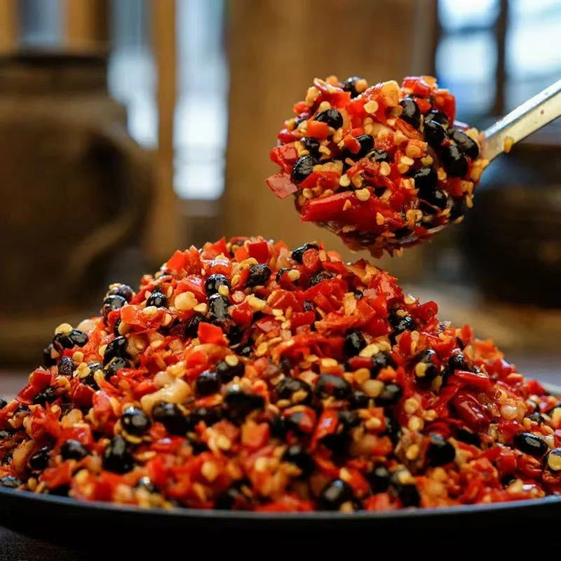 湖南特产辣椒黑豆豉辣椒酱香辣黑豆鼓