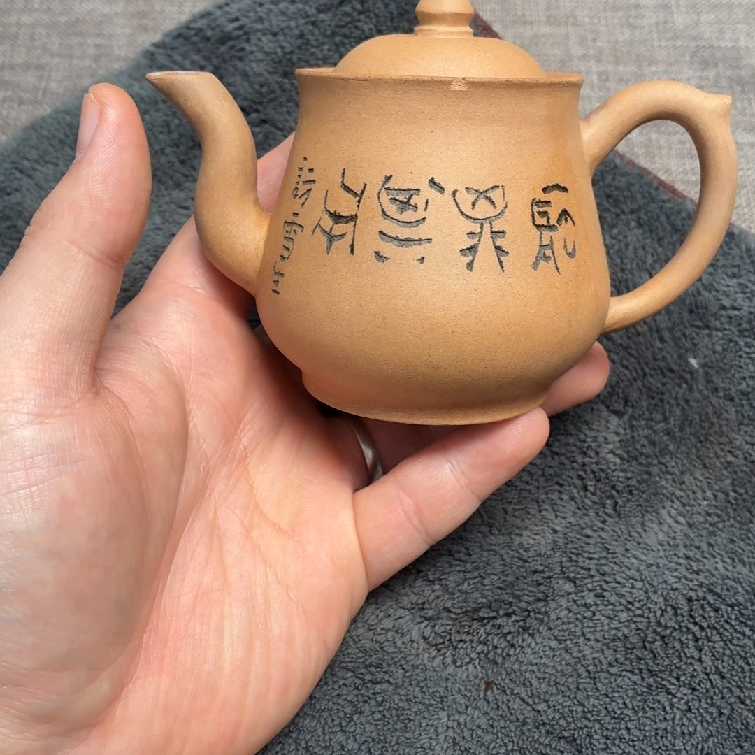 紫砂茶壶铁画轩 段泥 宝塔壶