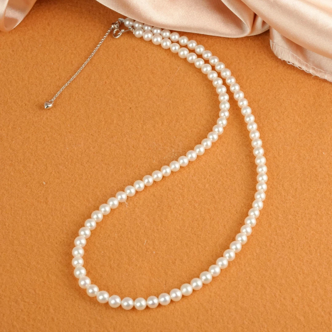 【小北严选】淡水珍珠项链尺寸约4mm+【多样性发一件】-BH15X444