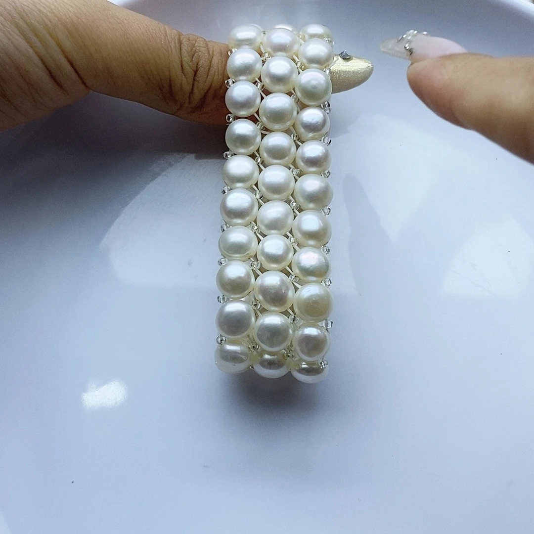 手镯未镶嵌淡水珍珠