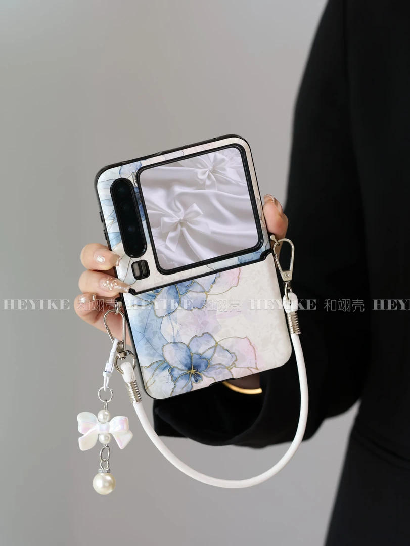 新款国风烫金晕染适用华为purax手机壳折叠pocket2包中轴mixflip2