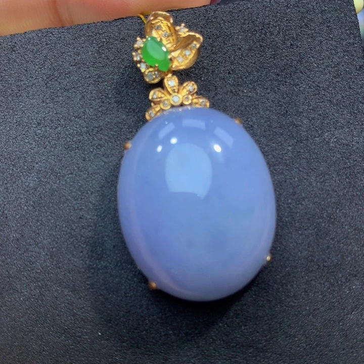 翡翠手链18K金镶嵌灵*琪翡翠