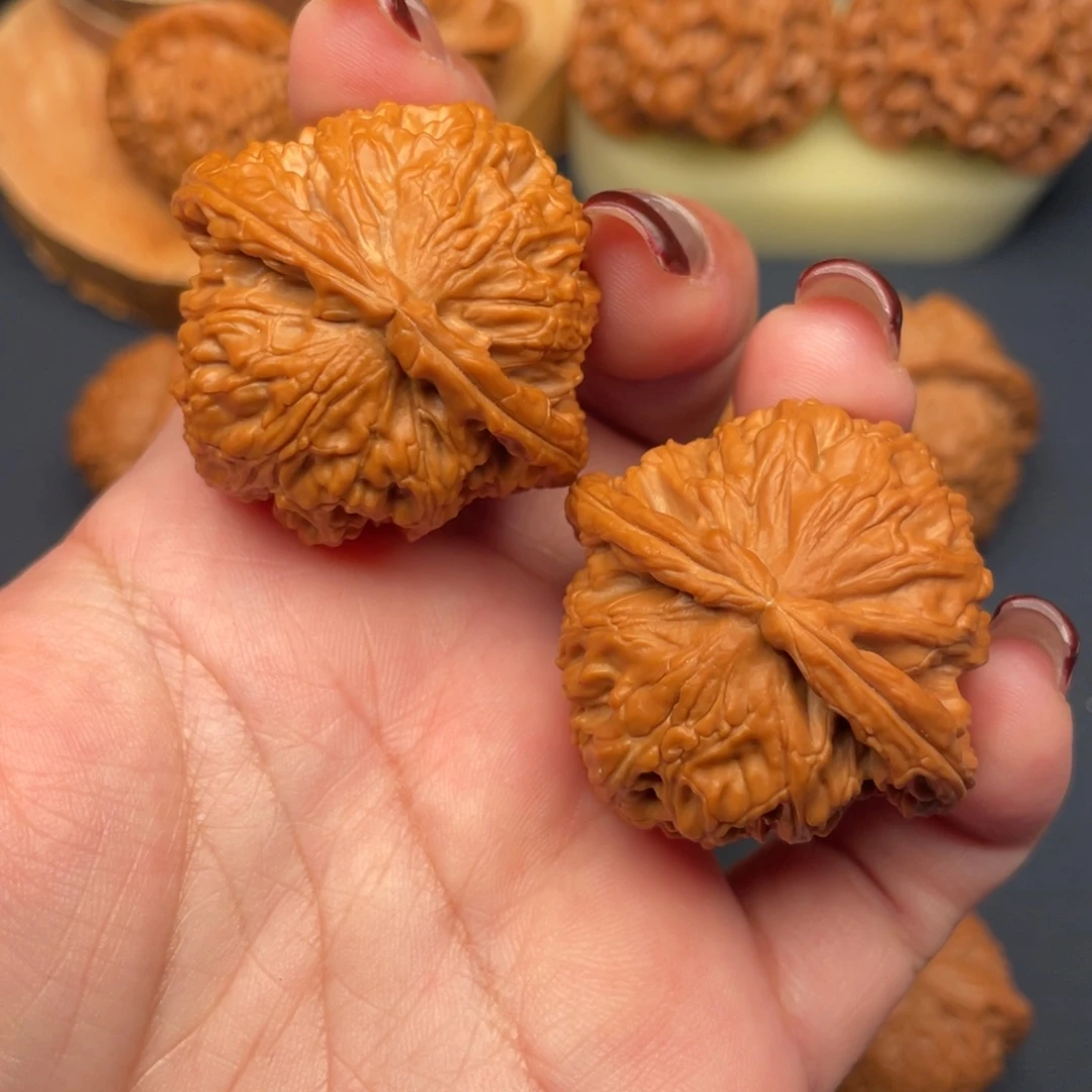 把件文玩核桃全品无修40白狮子