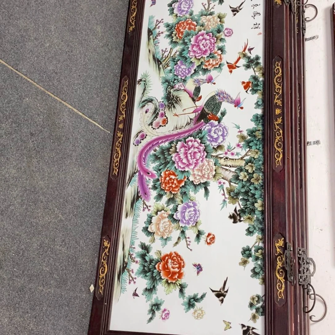 瓷片185*73 景德镇瓷板画柴窑烧制
