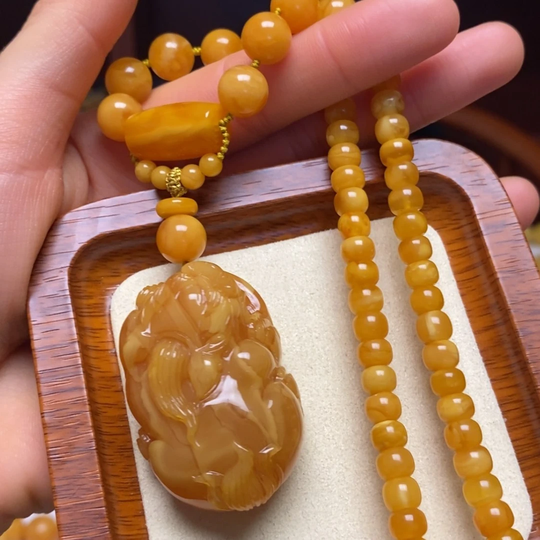 【闪购商品】蜜蜡颈饰未镶嵌项链