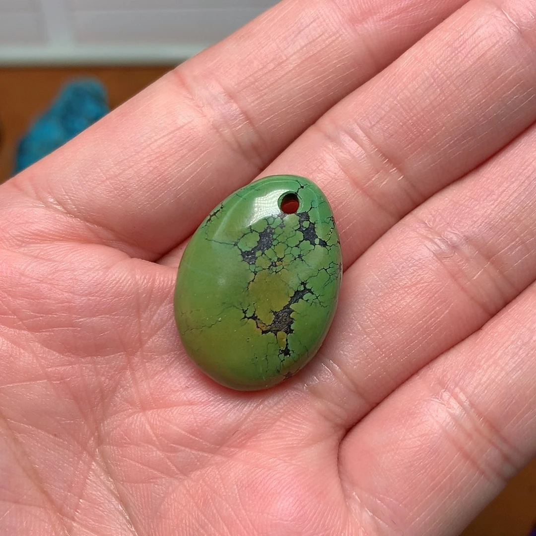 绿松石珠宝奇石未镶嵌醉**河