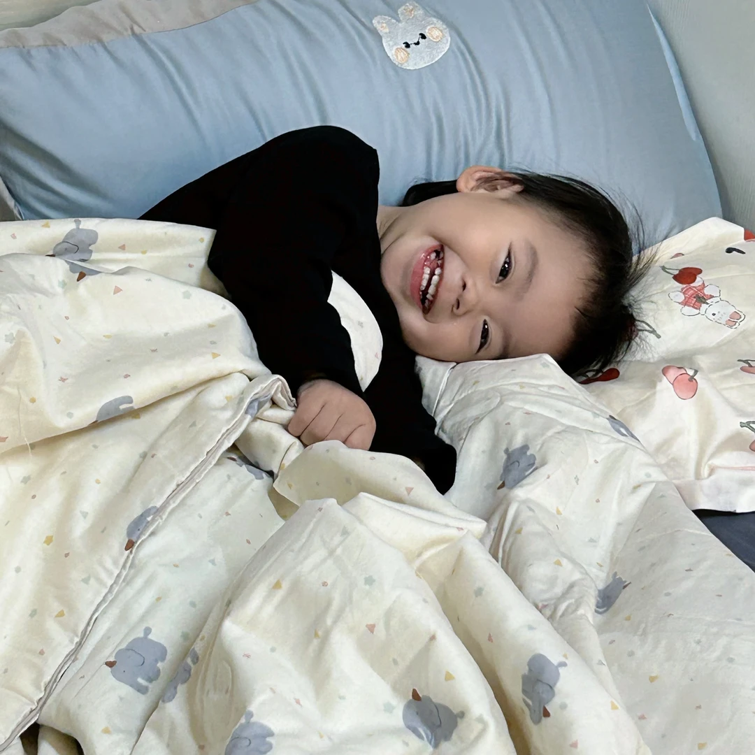 实拍自留款全棉夏被！新款春夏13372印花大豆夏被春秋被薄冬被