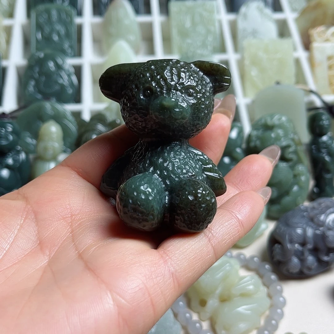 和田玉未镶嵌挂件