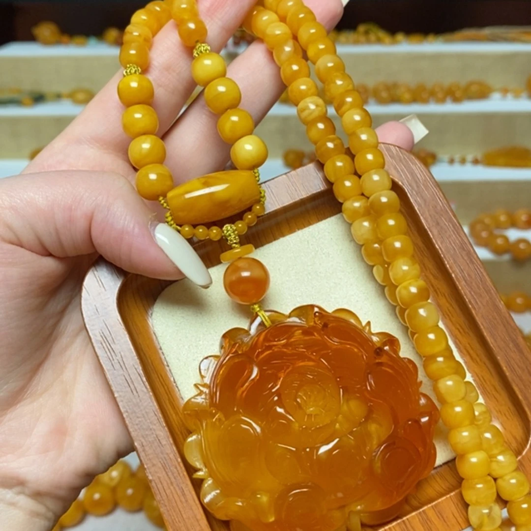 【闪购商品】未镶嵌颈饰蜜蜡项链