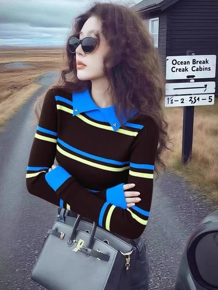 【蝴蝶】A501-A600号  小香气质法式高级长袖针织衫