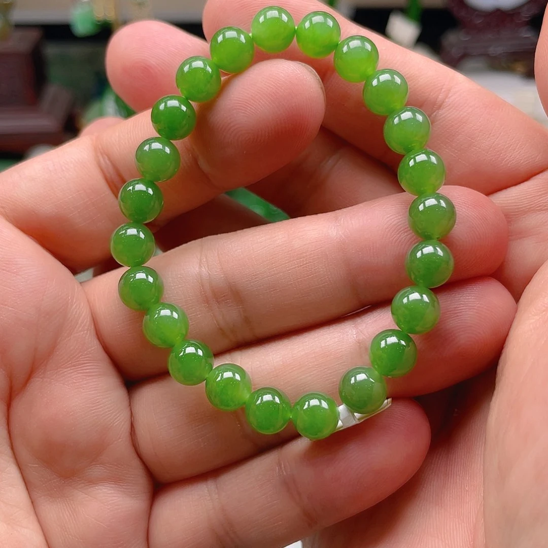 手链未镶嵌和田玉（碧玉）