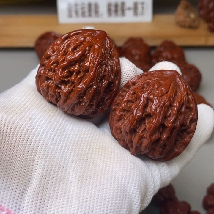 文玩核桃把件37虎头
